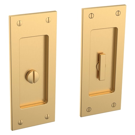 Baldwin Privacy Sliding Door Locks Lifetime Satin Brass PD006.044.PRIV